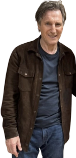 Liam Neeson The Mongoose Brown Suede Leather Jacket - Image 4